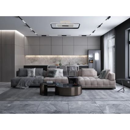 LED loftlampe dæmpbar LED/75W/230V 3000-6500K hvid/sort + fjernbetjening