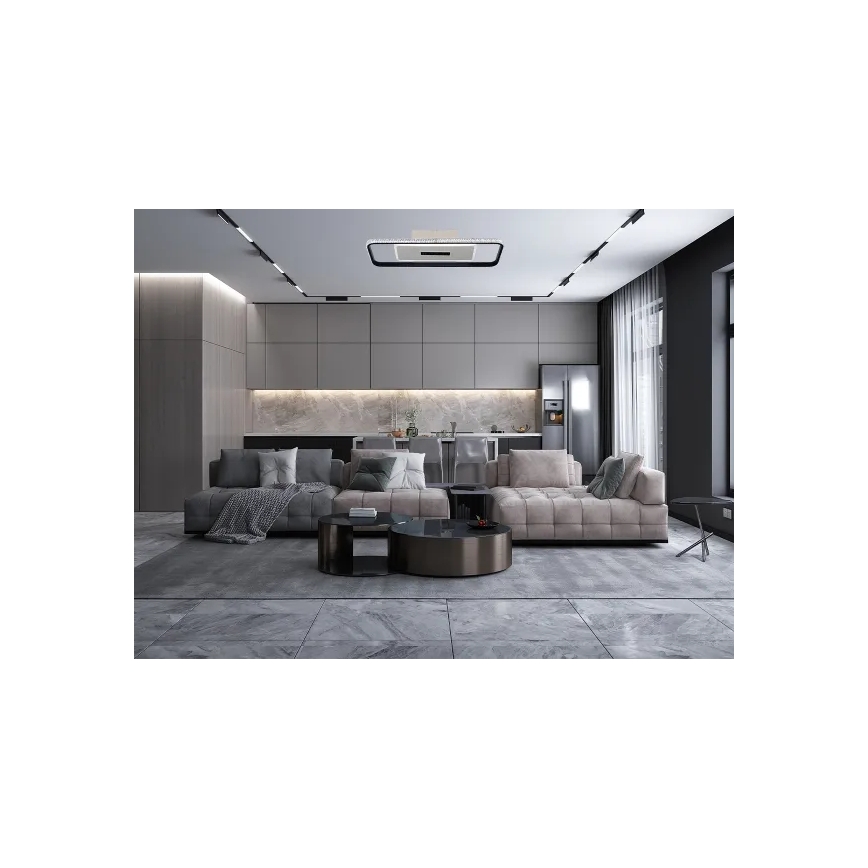 LED loftlampe dæmpbar LED/75W/230V 3000-6500K hvid/sort + fjernbetjening