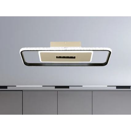 LED loftlampe dæmpbar LED/75W/230V 3000-6500K hvid/sort + fjernbetjening