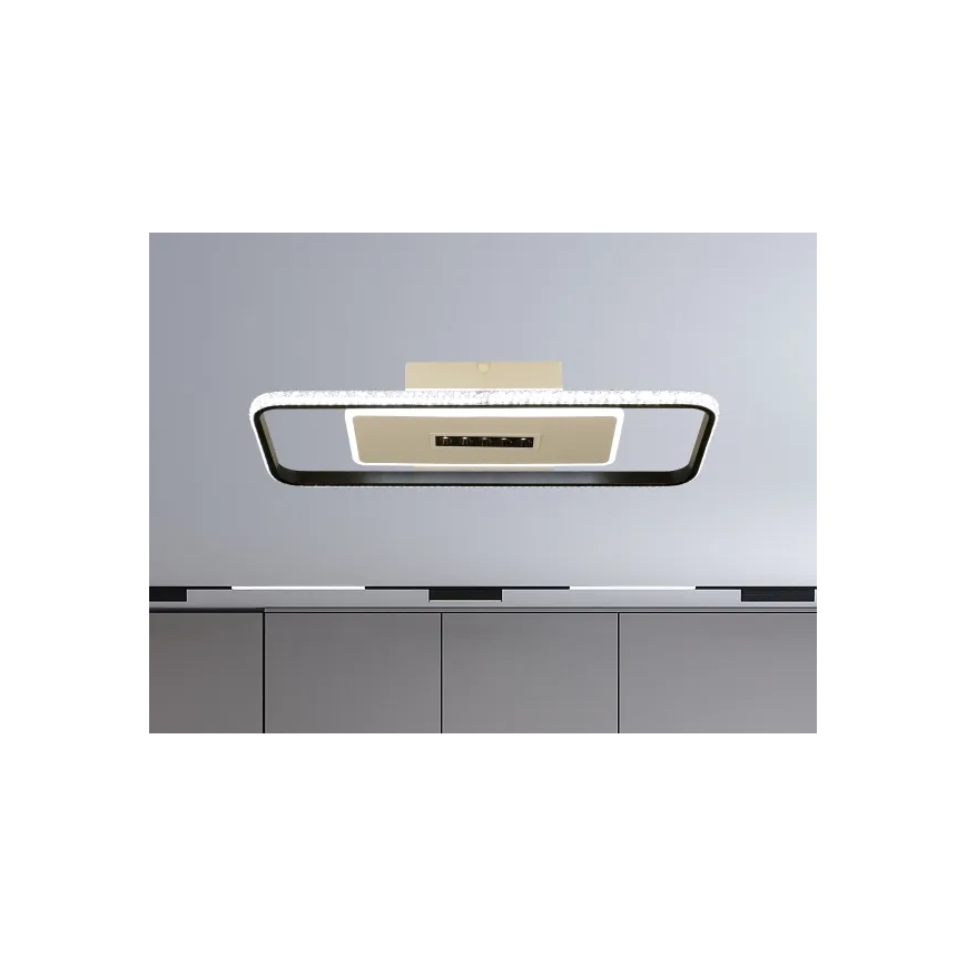 LED loftlampe dæmpbar LED/75W/230V 3000-6500K hvid/sort + fjernbetjening