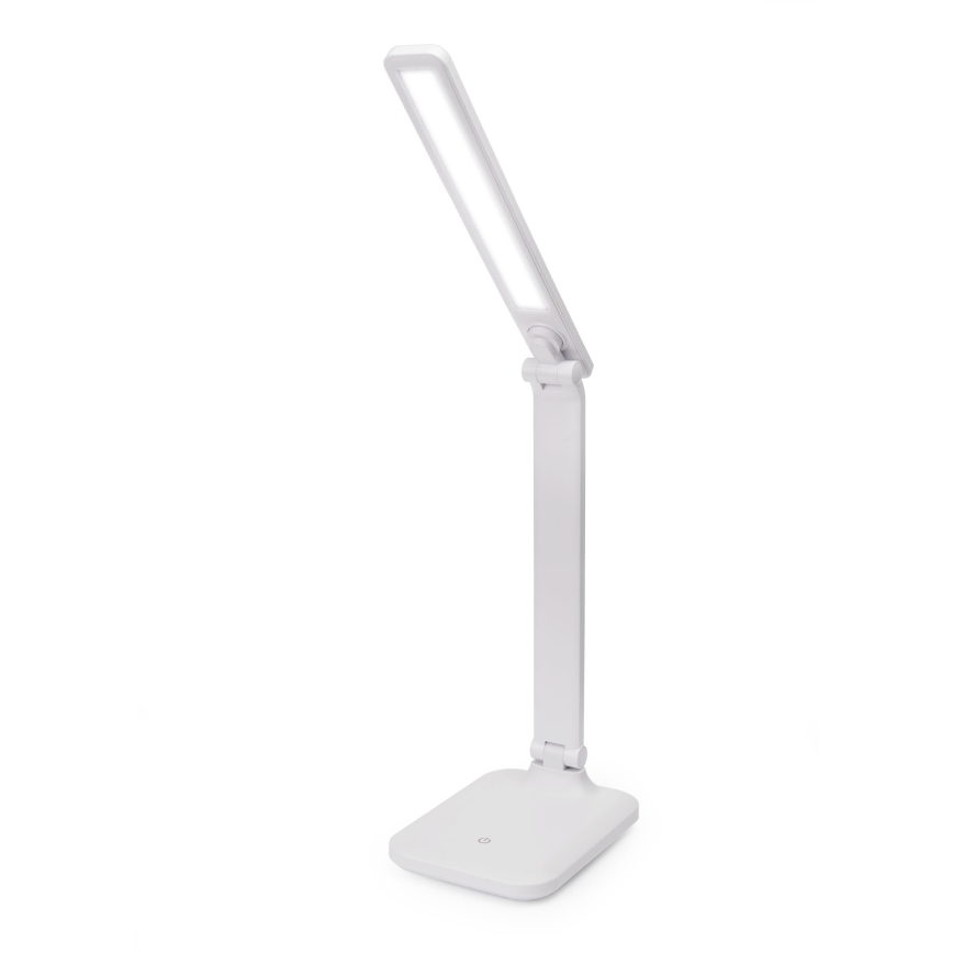 LED Bordlampe m. trådløs opladning og touch-funktion dæmpbar og USB-port REMUS LED/5W/230V hvid