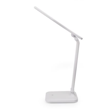 LED Bordlampe m. trådløs opladning og touch-funktion dæmpbar og USB-port REMUS LED/5W/230V hvid