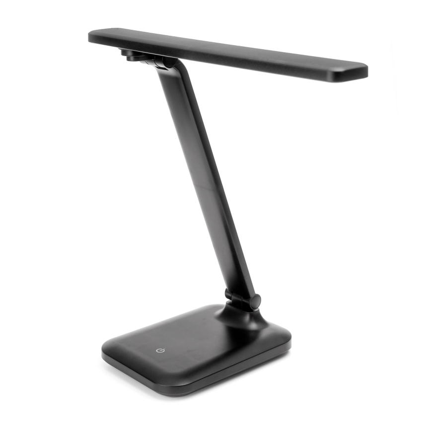 LED Bordlampe m. trådløs opladning og touch-funktion dæmpbar og USB-port REMUS LED/5W/230V sort