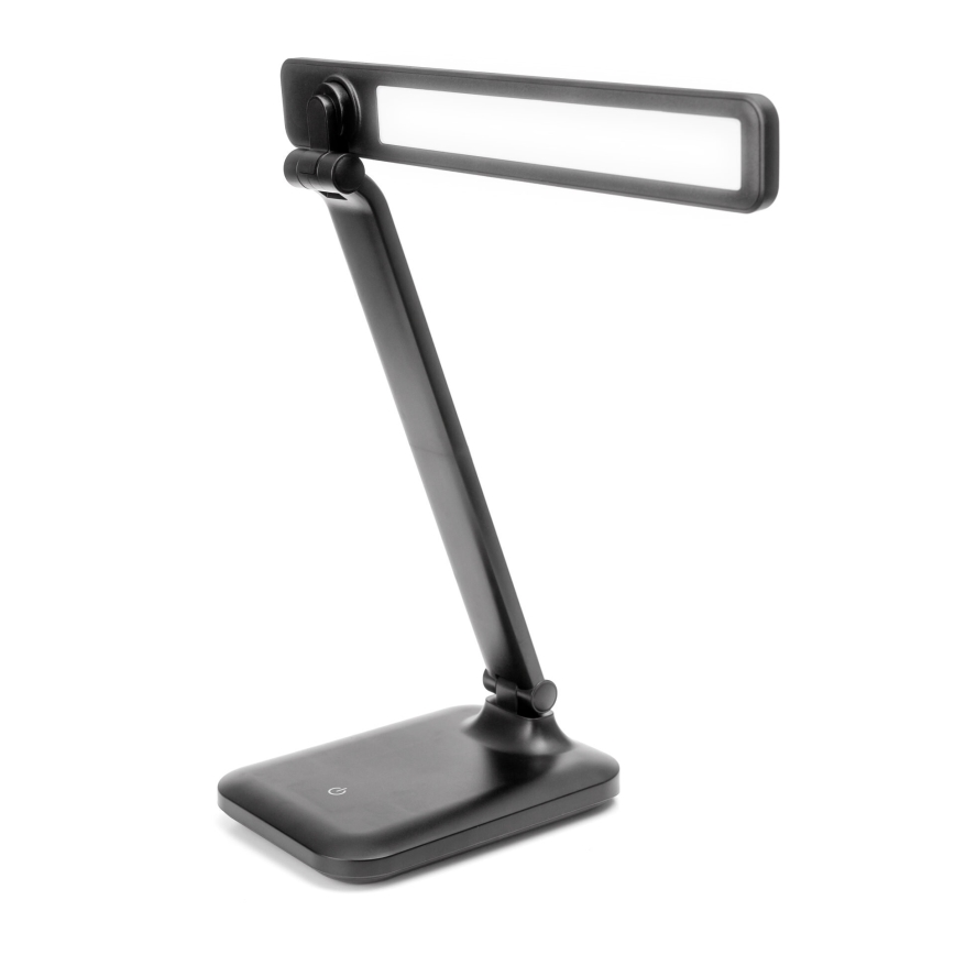 LED Bordlampe m. trådløs opladning og touch-funktion dæmpbar og USB-port REMUS LED/5W/230V sort