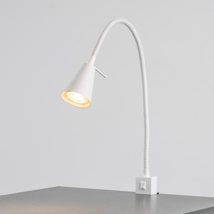 LED-lampe med klemme 1xGU10/4,7W/230V hvid