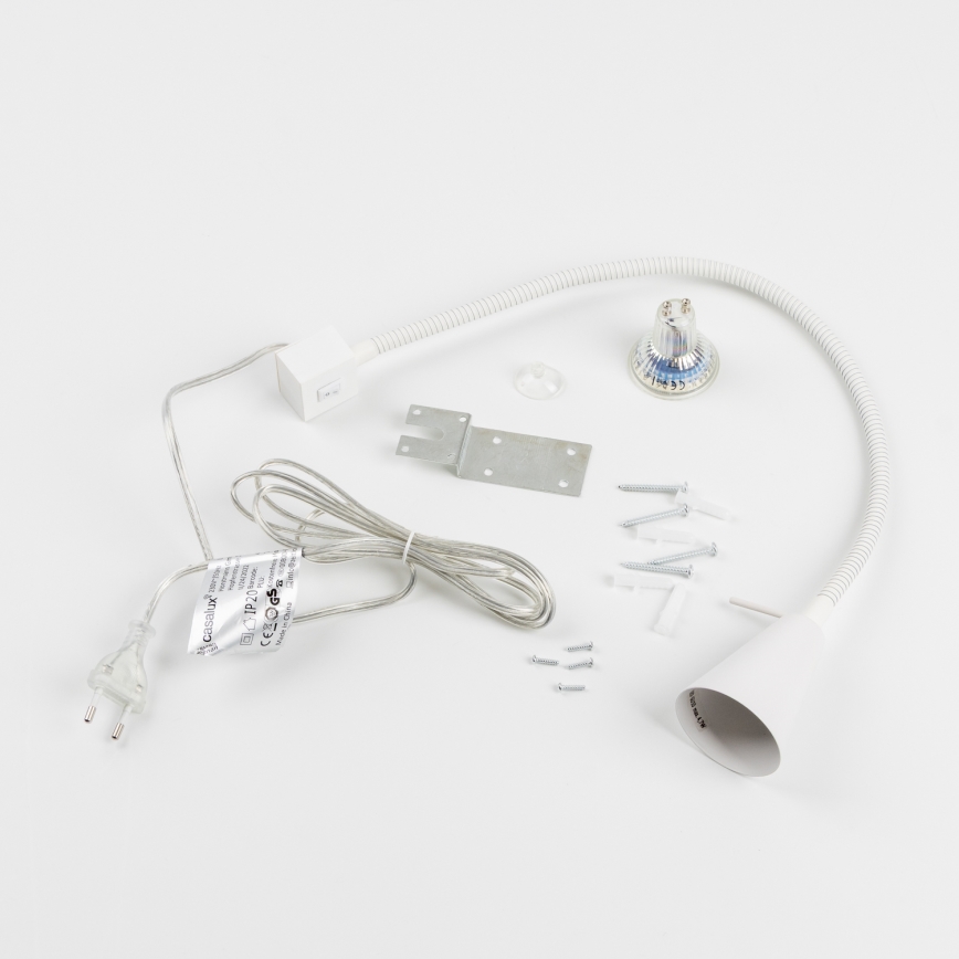 LED-lampe med klemme 1xGU10/4,7W/230V hvid