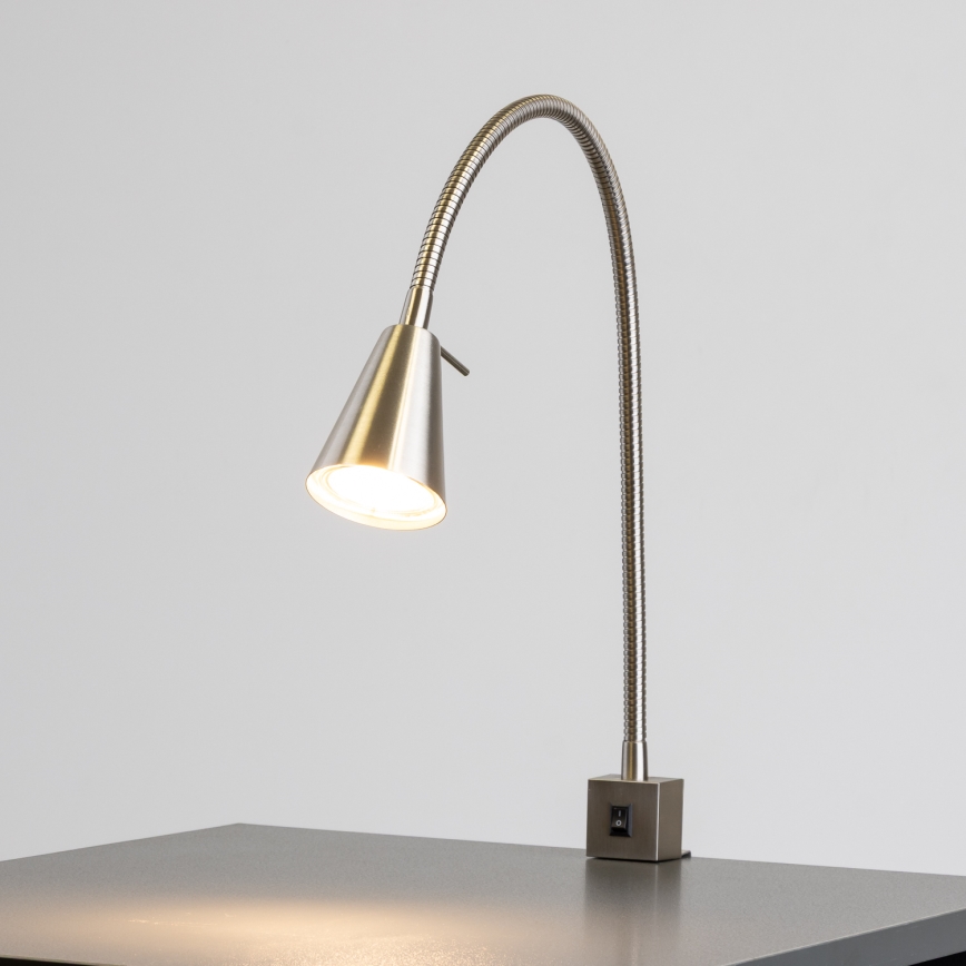 LED-lampe med klemme 1xGU10/4,7W/230V mat krom