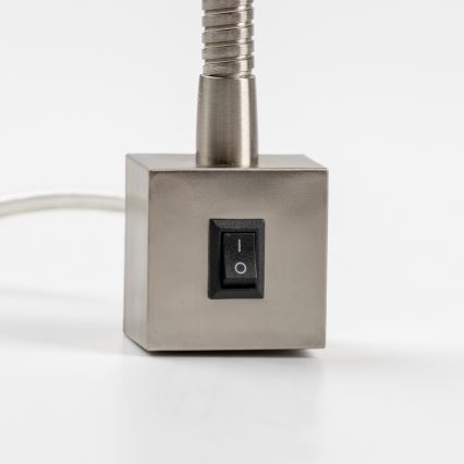 LED-lampe med klemme 1xGU10/4,7W/230V mat krom