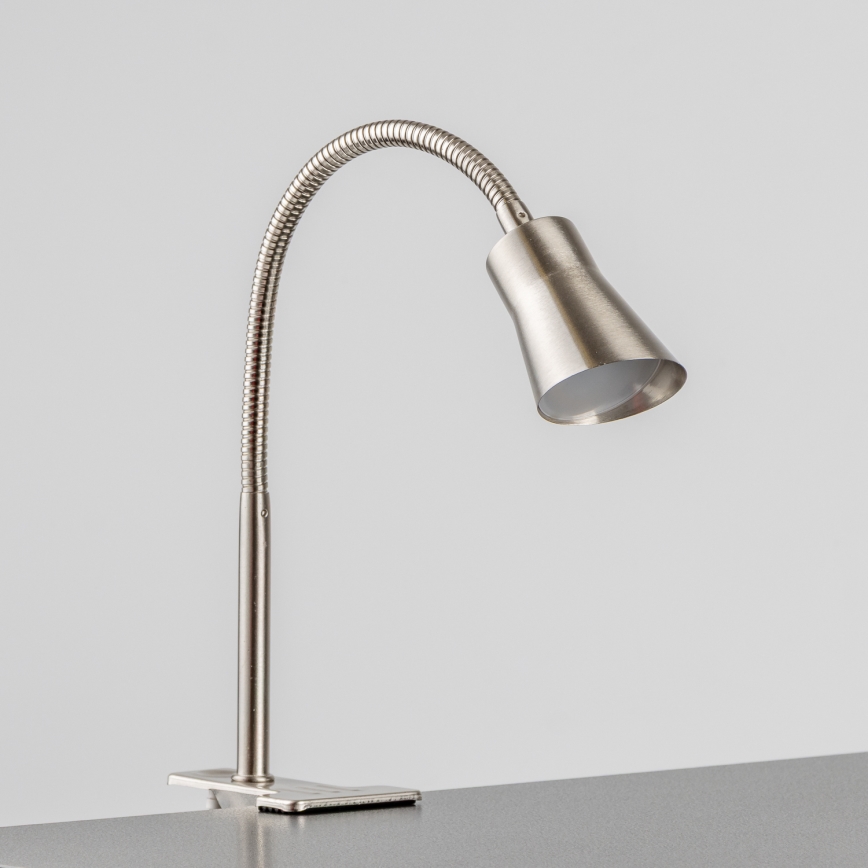 LED-lampe med klemme LED/3,2W/230V mat krom