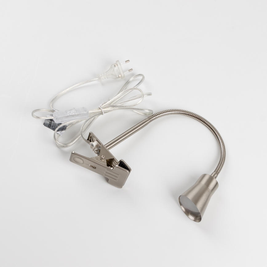 LED-lampe med klemme LED/3,2W/230V mat krom