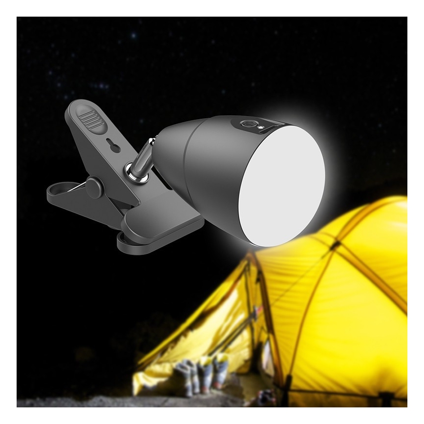 LED lampe med klemme USB-opladning LED/5W/5V 4000K