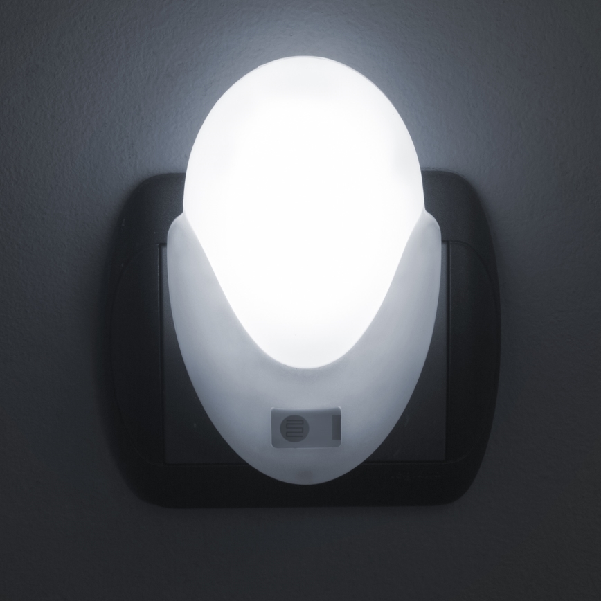 LED lampe med skumringssensor til stikkontakt LED/1W/230V