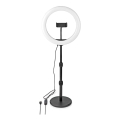 LED lampe med stander og holder til vlogging dæmpbar LED/6W/USB 2700-6700K