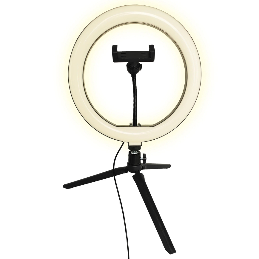 LED Lampe med stativ og holder til vlogging dæmpbar LED/10W/5V 2700-6500K