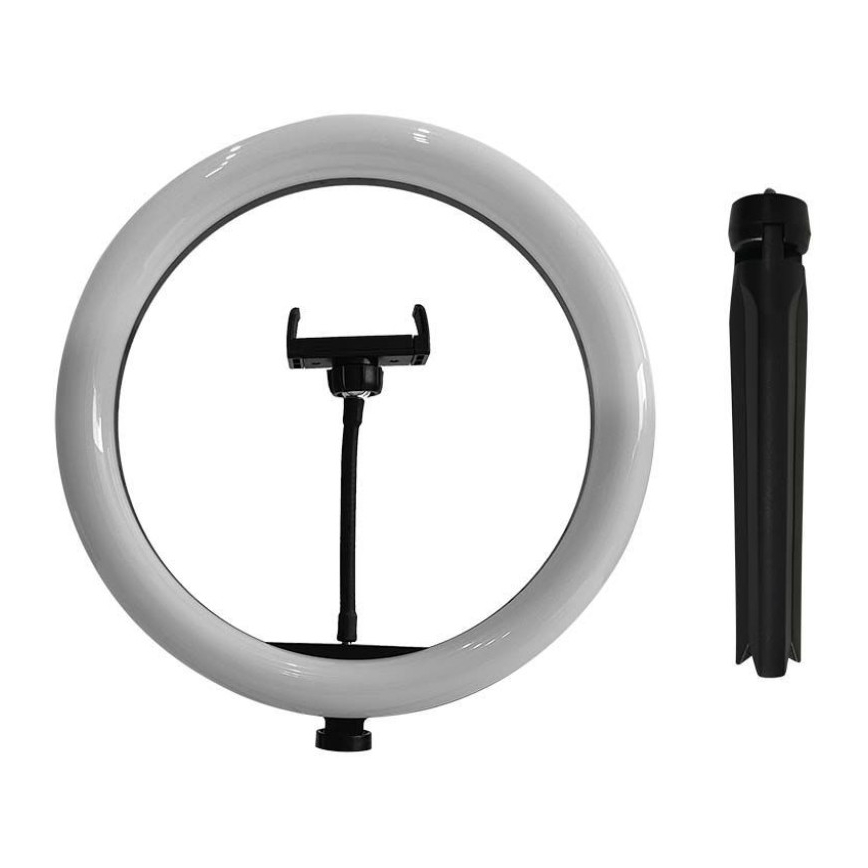 LED Lampe med stativ og holder til vlogging dæmpbar LED/10W/5V 3200-5500K