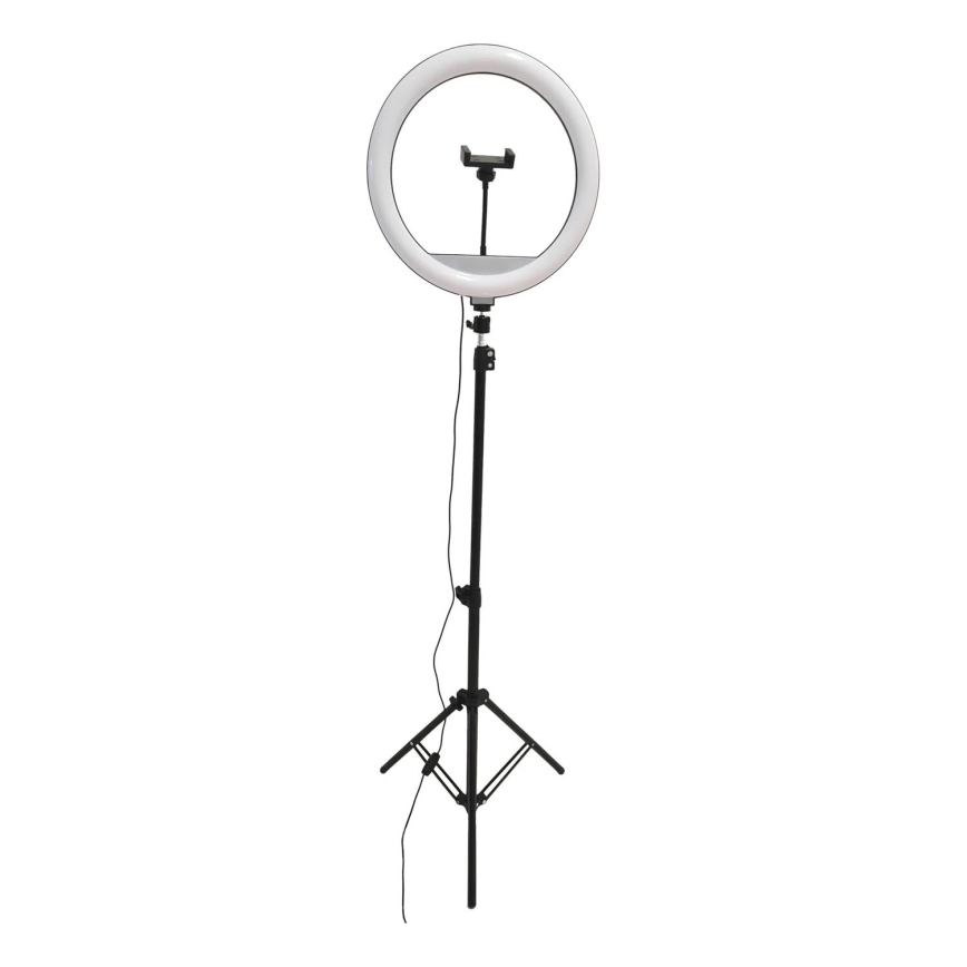 LED Lampe med stativ og holder til vlogging dæmpbar LED/15W/5V 2700-6500K