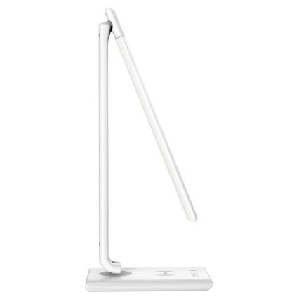 LED bordlampe med trådløs opladning og touch-funktion dæmpbar MEGGIE LED/8W/230V + USB