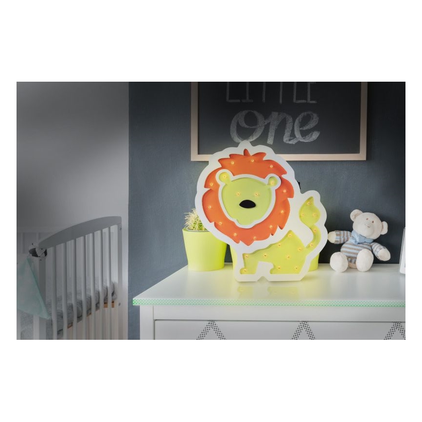 LED lampe til børn LED/2xAA løve