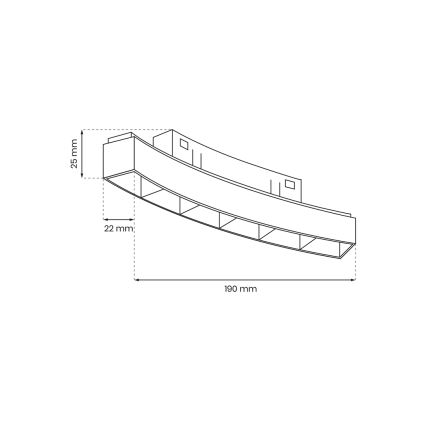 LED lampe til skinnesystem MAGNETIC TRACK LED/6W/48V 3000K sort