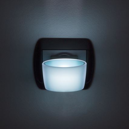 LED lampe til stikkontakt LED/1W/230V blå