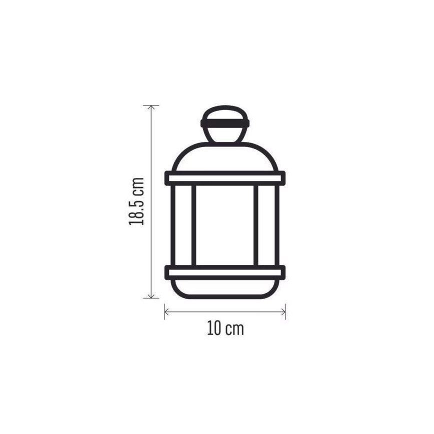 LED lanterne LED/1xCR2032 varmt hvidt lys