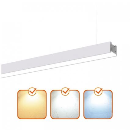 LED loftarmatur overflademonteret/ophængt KOLINE LED/40W/230V 3000/4000/6500K 120 cm hvid
