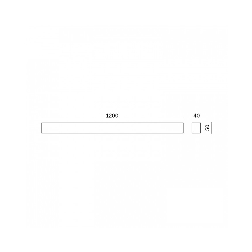 LED loftarmatur overflademonteret/ophængt KOLINE LED/40W/230V 3000/4000/6500K 120 cm hvid