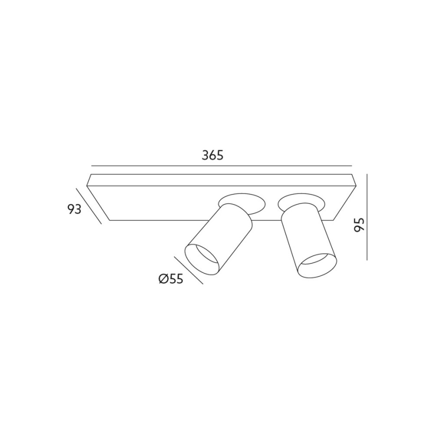 LED loft spotlys BERGEN 2xLED/11W/230V