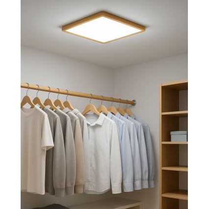LED-loftarmatur LED/32W/230V 3000/4000/6500K 40x40 cm beige