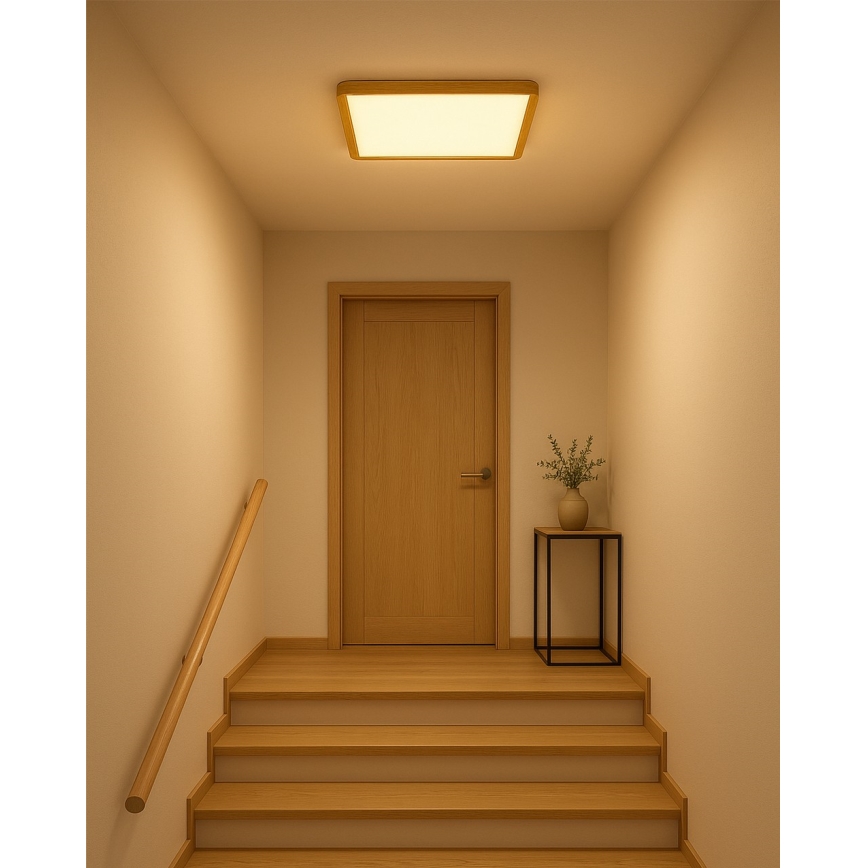 LED-loftarmatur LED/32W/230V 3000/4000/6500K 40x40 cm beige