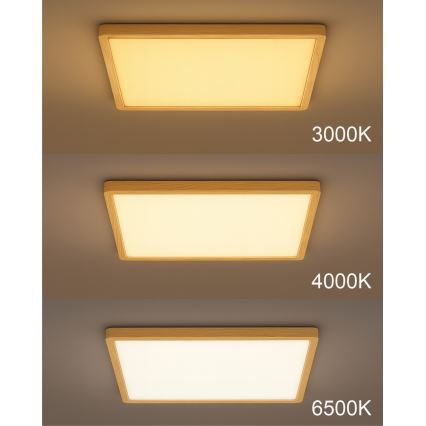 LED-loftarmatur LED/32W/230V 3000/4000/6500K 40x40 cm beige