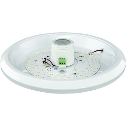 LED-loftlampe med bevægelses- og skumringssensor samt nødbelysningsmodul MANA LED/16W/230V 1500 mAh Ø 29 cm hvid