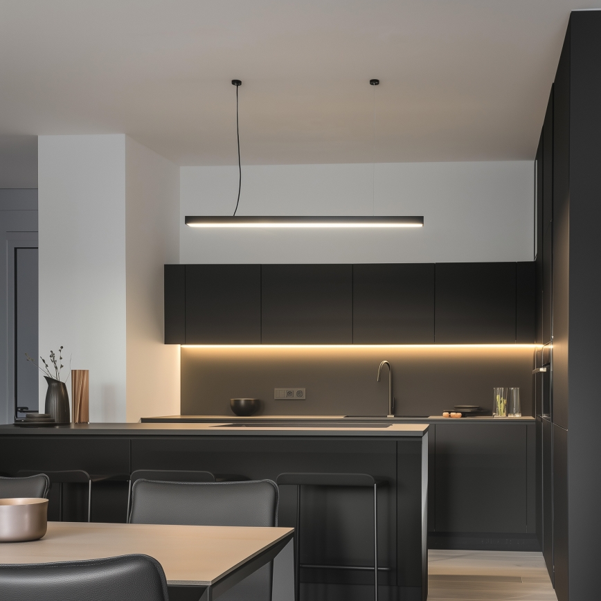 LED loftarmatur, overflademonteret/ophængt CYNIDECO LED/12W/230V 4000K sort