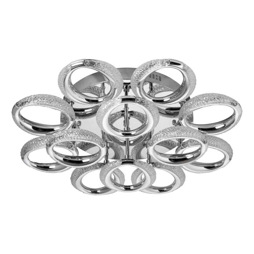 LED loftlampe 12xLED/14W/230V 3000-5000K diameter 60 cm skinnende krom