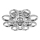 LED loftlampe 12xLED/14W/230V 3000-5000K diameter 60 cm skinnende krom