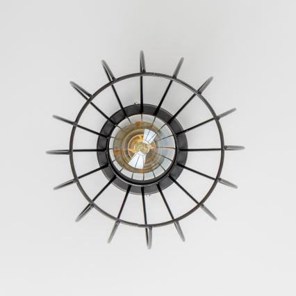 LED-loftlampe 1xE27/6,5W/230V sort