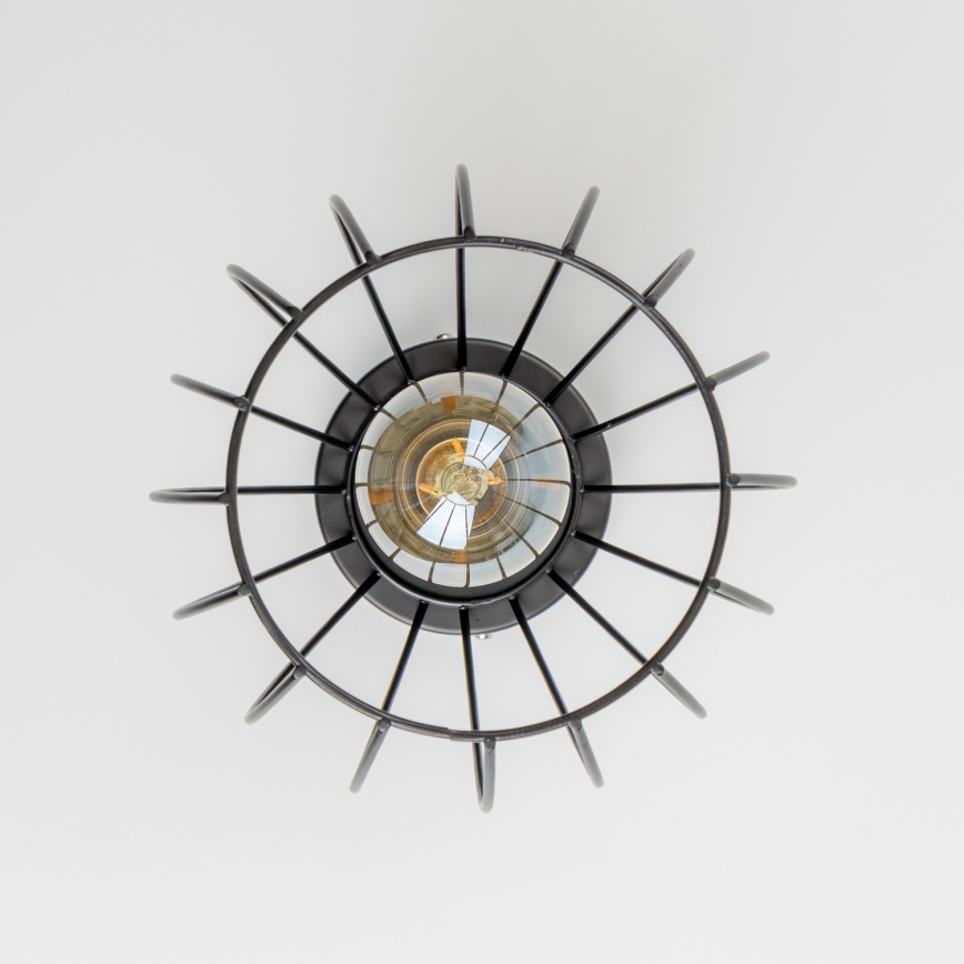 LED-loftlampe 1xE27/6,5W/230V sort