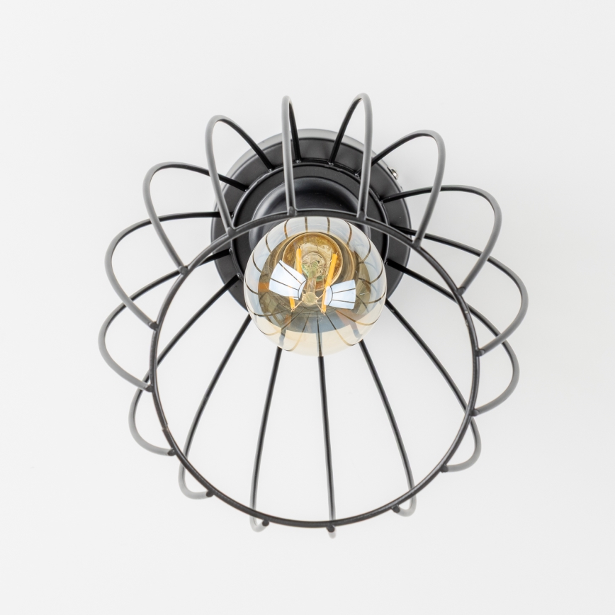 LED-loftlampe 1xE27/6,5W/230V sort