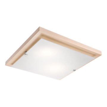 LED loftlampe 1xLED/24W/230V bøg - FSC certificeret