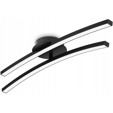 LED-loftlampe 2x LED/6W/230V 3000K sort