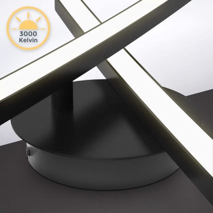 LED-loftlampe 2x LED/6W/230V 3000K sort