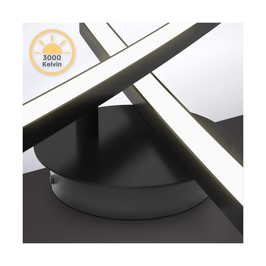 LED-loftlampe 2x LED/6W/230V 3000K sort