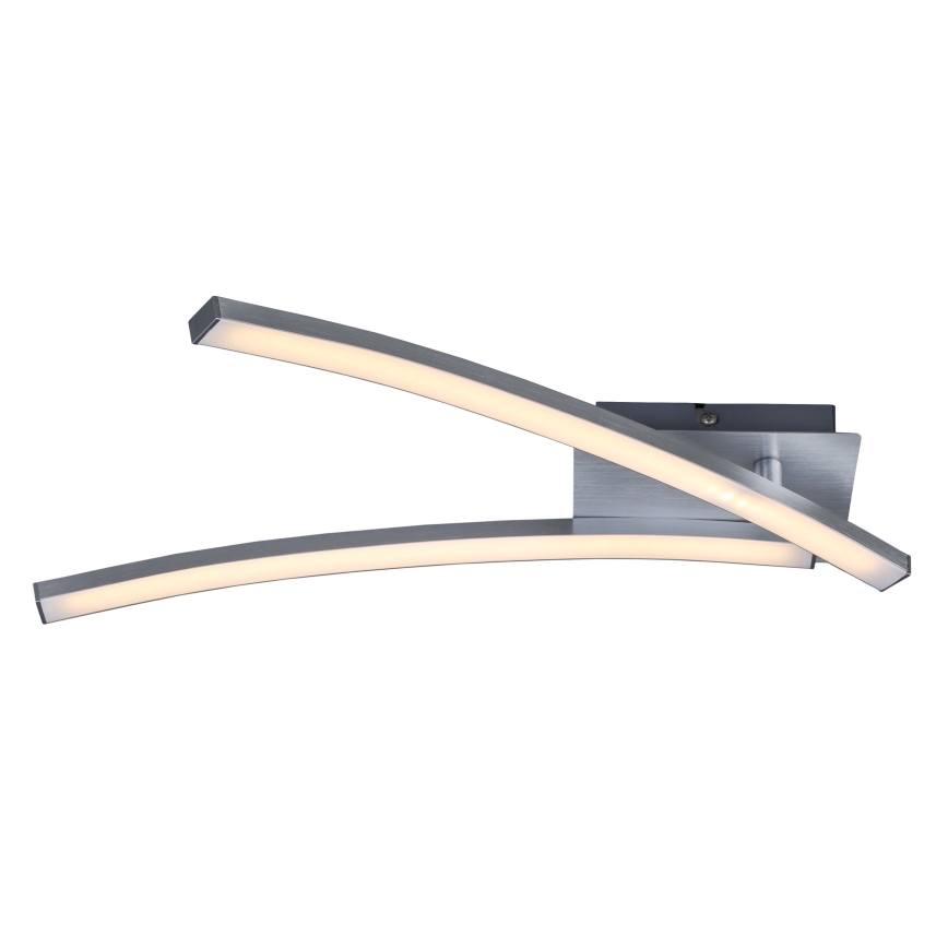 LED loftlampe 2xLED/6W/230V 3000K mat krom