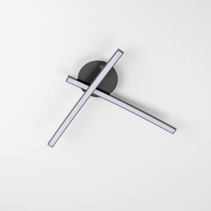 LED loftlampe 2xLED/6W/230V sort