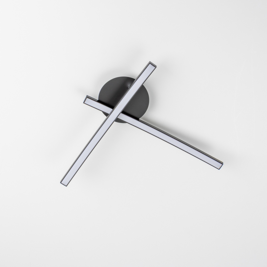 LED loftlampe 2xLED/6W/230V sort