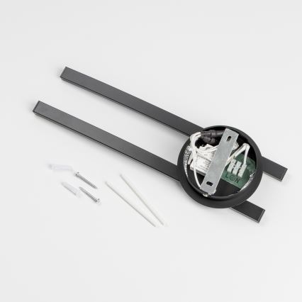 LED loftlampe 2xLED/6W/230V sort