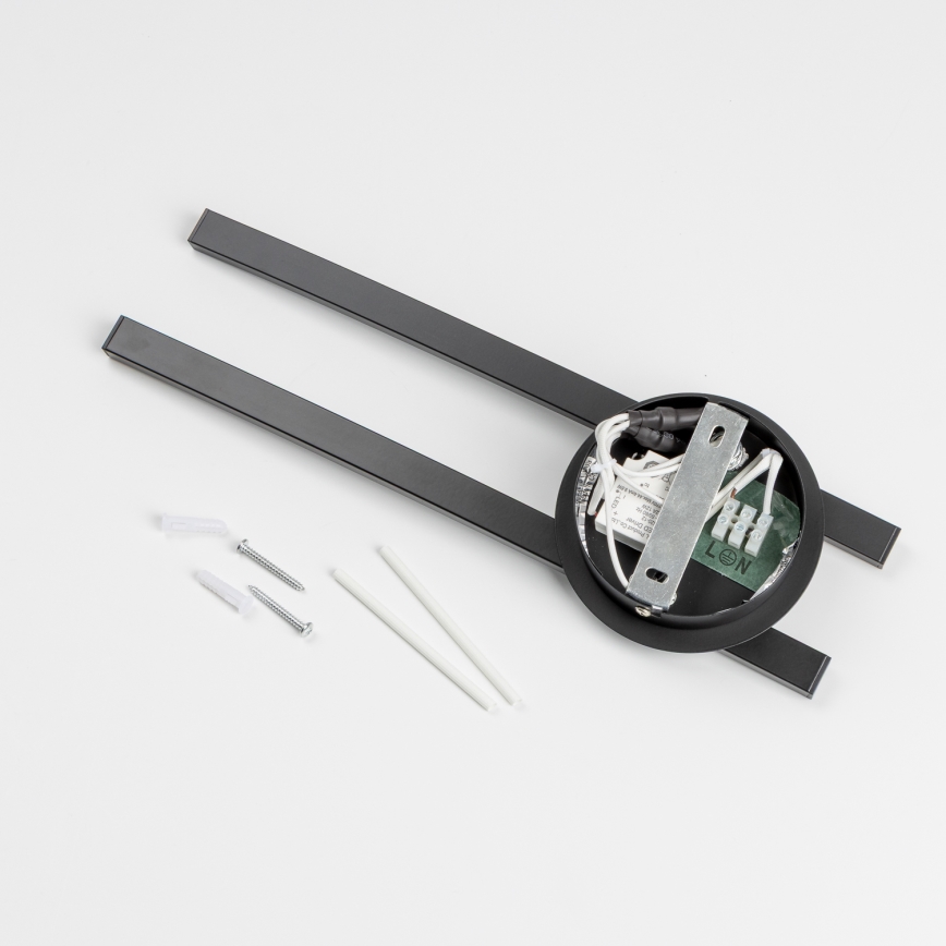 LED loftlampe 2xLED/6W/230V sort