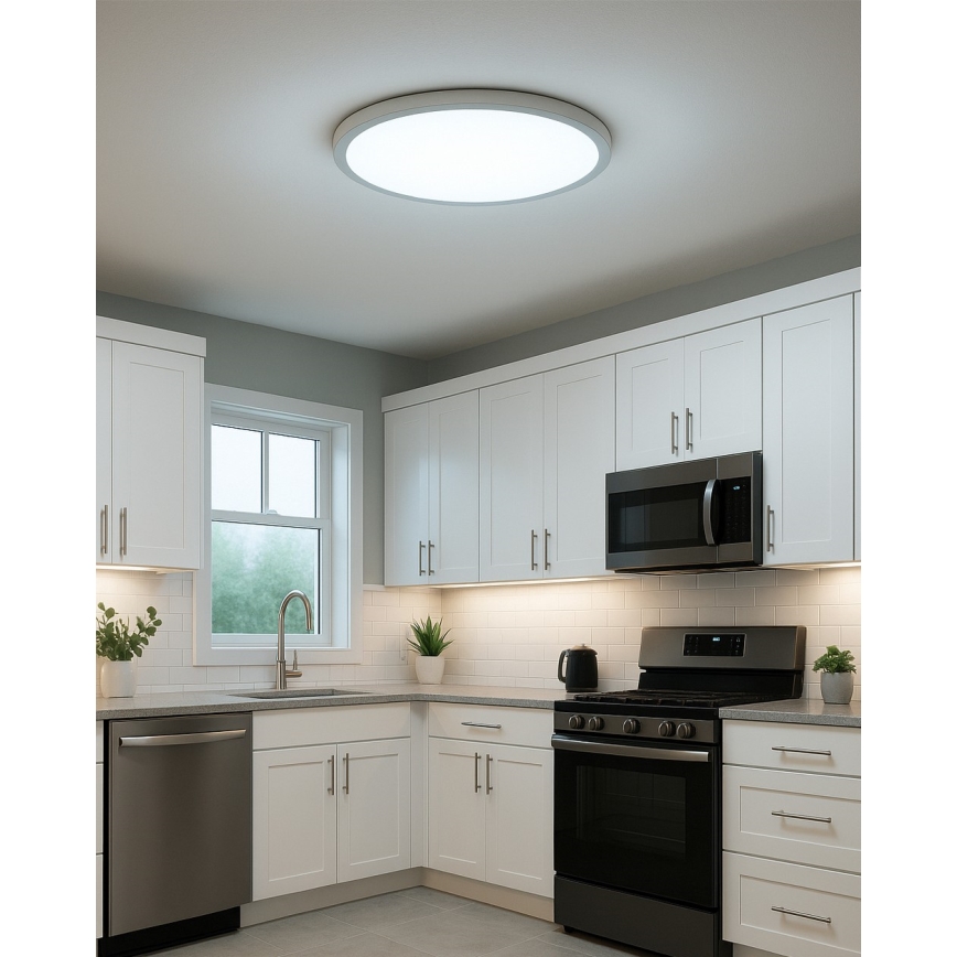 LED loftlampe 32W/230V 3000/4000/6500K Ø 40 cm hvid