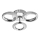LED loftlampe 3xLED/14W/230V 3000-5000K diameter 35 cm skinnende krom
