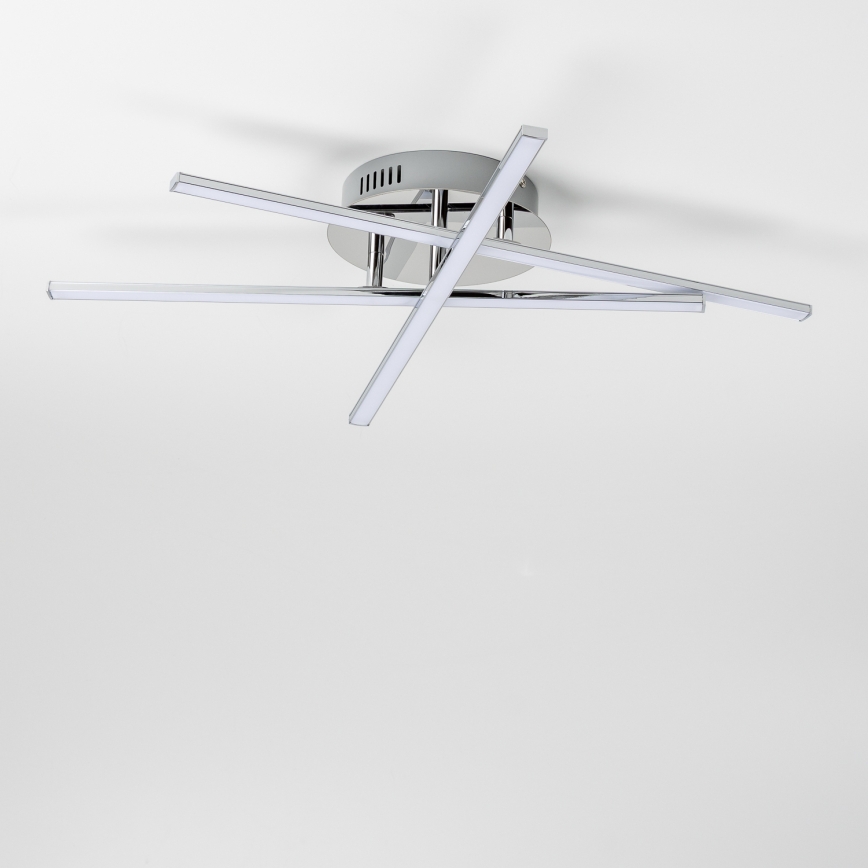 LED loftlampe 3xLED/3W/230V, blank krom